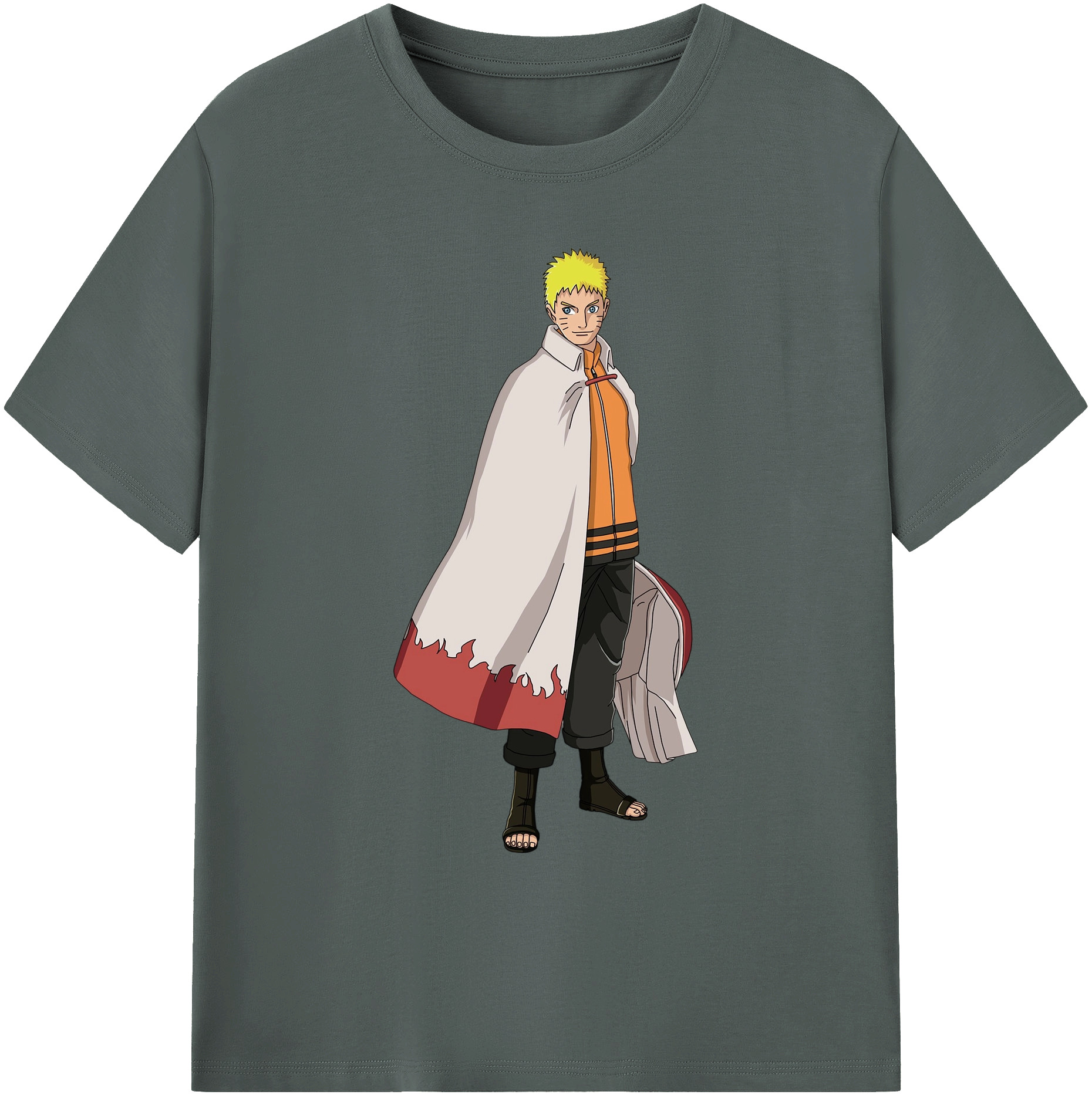 （画像用） NARUTO -ナルト- うずまき ナルト Uzumaki Naruto 綿100％ メンズ半袖Tシャツ｜肌触りやわらか＆通気性